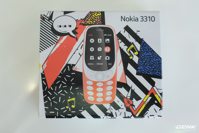  Hộp của Nokia 3310 mang thiết kế tươi trẻ với những họa tiết tinh nghịch 